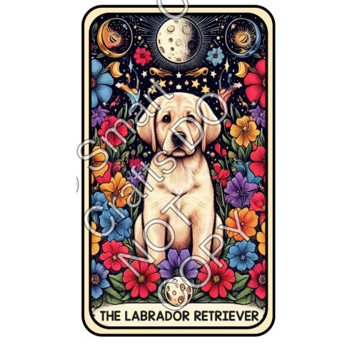 UV-DTF Transfer - Dog Tarot Cards - Two Sizes Available