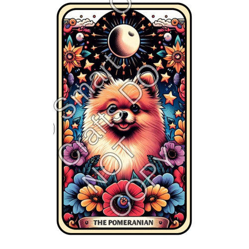 UV-DTF Transfer - Dog Tarot Cards - Two Sizes Available