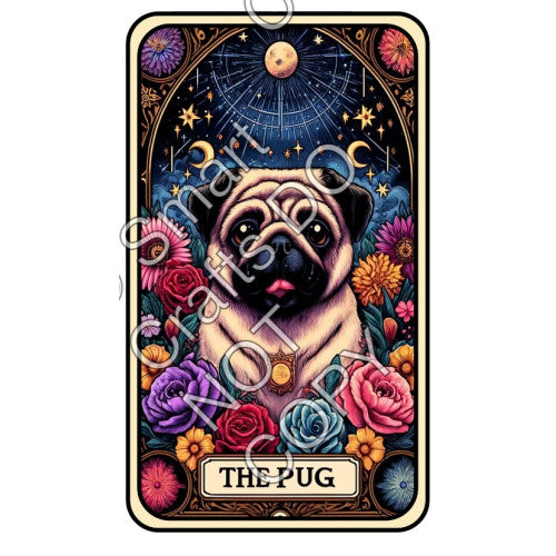 UV-DTF Transfer - Dog Tarot Cards - Two Sizes Available