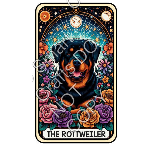 UV-DTF Transfer - Dog Tarot Cards - Two Sizes Available