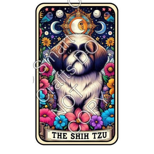 UV-DTF Transfer - Dog Tarot Cards - Two Sizes Available