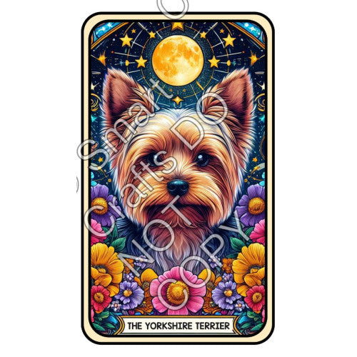 UV-DTF Transfer - Dog Tarot Cards - Two Sizes Available