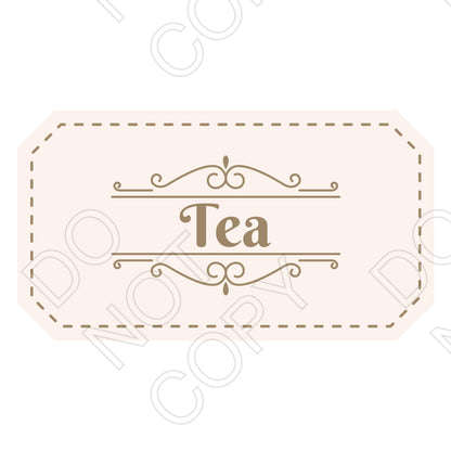 UV-DTF Transfer - Classic Drink Labels (Cream)