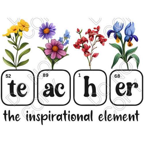 UV-DTF Transfer - Teacher The Inspirational Element