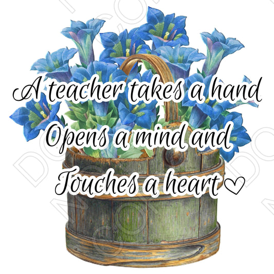 UV-DTF Transfer - Teacher Takes a Hand (Style 1)