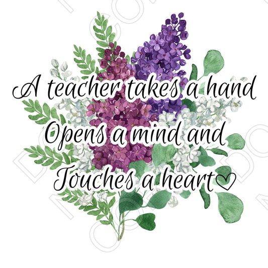 UV-DTF Transfer - Teacher Takes a Hand (Style 3)