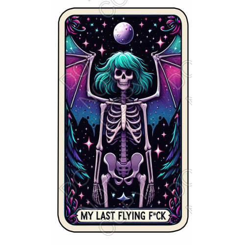 UV-DTF Transfer - Tarot Card (Last Flying Fuck)