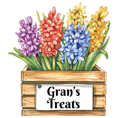 UV-DTF Transfer - Family Name Treat Jar Flower Labels