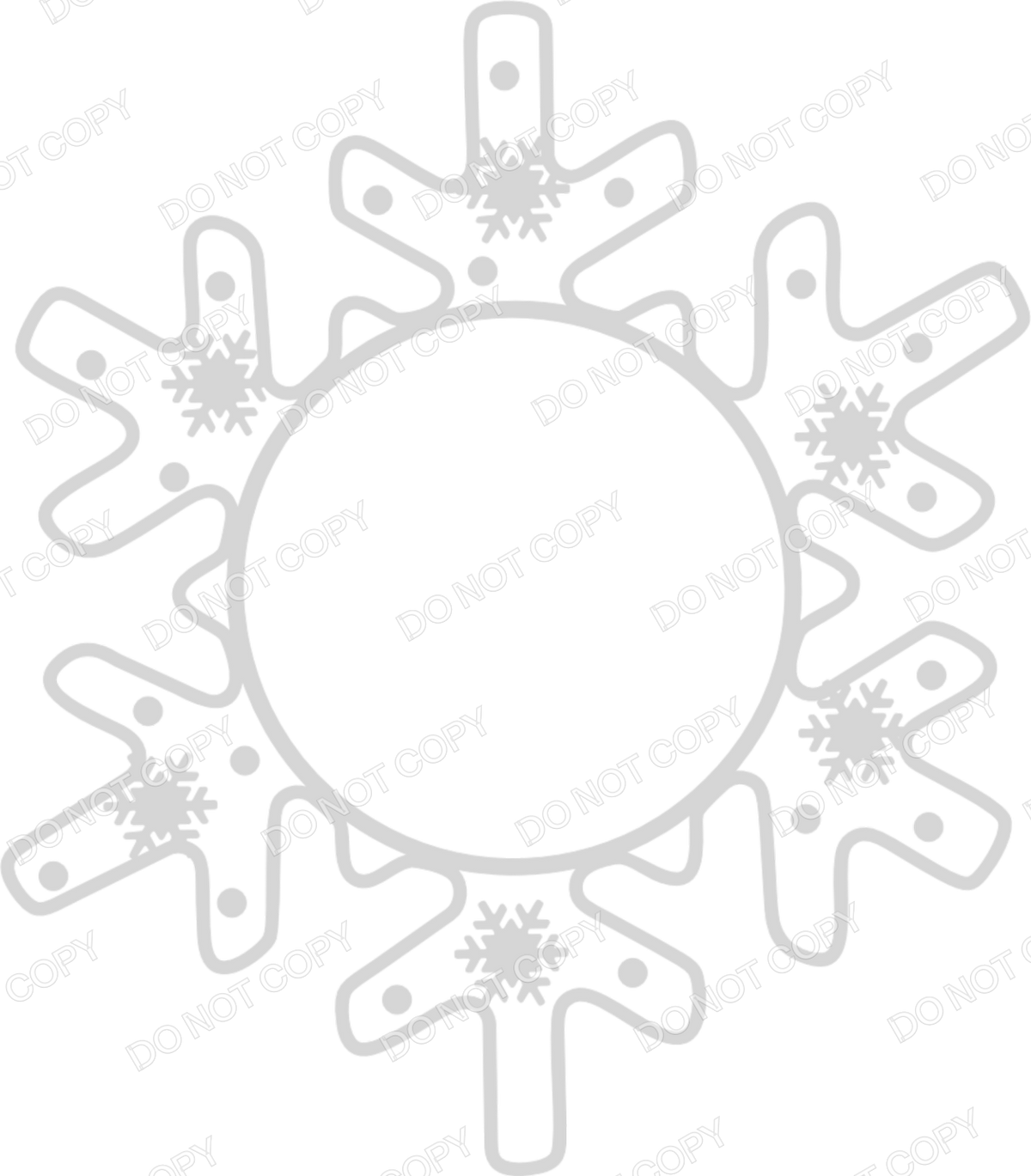 UVDTF Transfer - Snowflake Transfer for Woodform Crafts Snowflake Bauble
