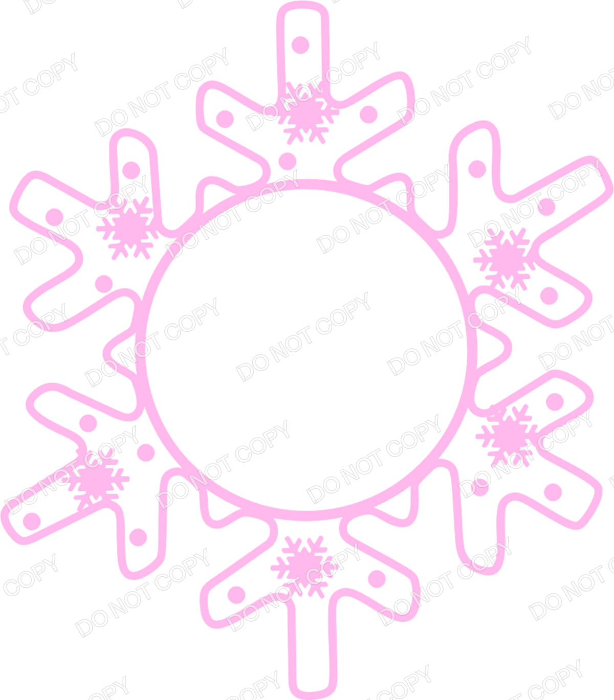 UVDTF Transfer - Snowflake Transfer for Woodform Crafts Snowflake Bauble