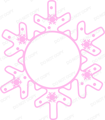 UVDTF Transfer - Snowflake Transfer for Woodform Crafts Snowflake Bauble