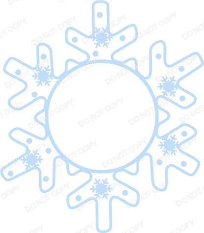 UVDTF Transfer - Snowflake Transfer for Woodform Crafts Snowflake Bauble