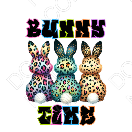 DTF Transfer - Bunny Time (Vivid)