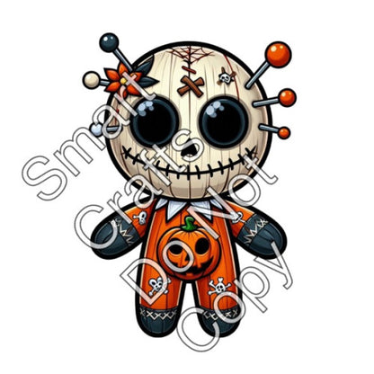 UV-DTF Transfer for  Keyring - Voodoo 8 Different Styles