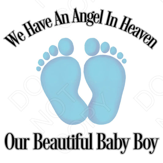 UV-DTF Transfer for Solar Garden Light - Baby Memorial Design (Plurals) with Colour Options