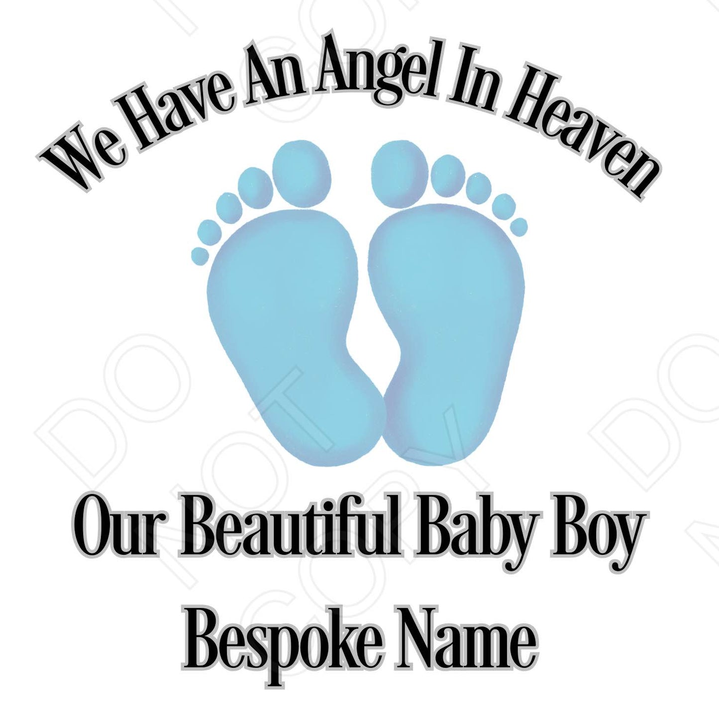 UV-DTF Transfer for Solar Garden Light - Baby Memorial Design with Colour Options (Bespoke)