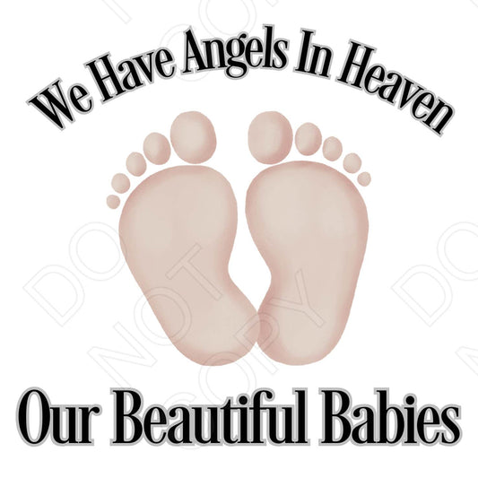 UV-DTF Transfer for Solar Garden Light - Baby Memorial Design (Neutral Colour)