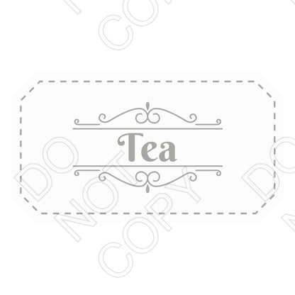 UV-DTF Transfer - Classic Drink Labels (White)
