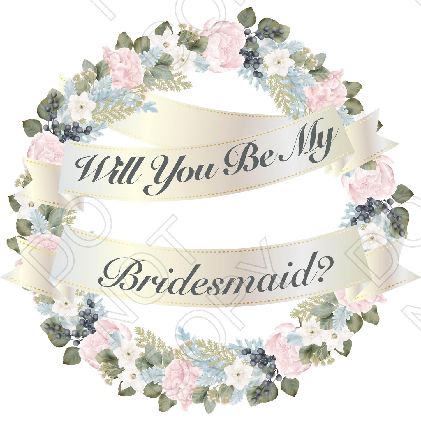 UV-DTF Transfer - Will You Be My (Wedding)