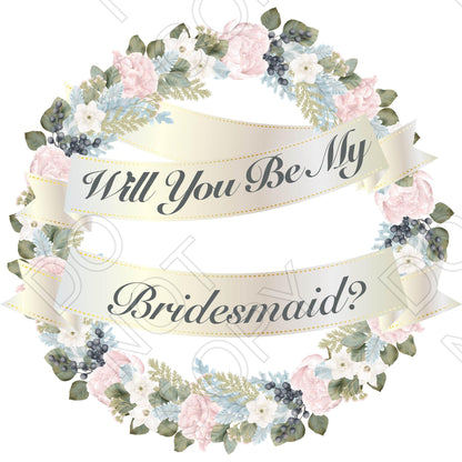 UV-DTF Transfer - Will You Be My (Wedding)
