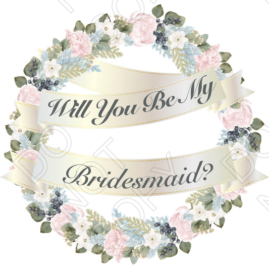 UV-DTF Transfer - Will You Be My (Wedding)