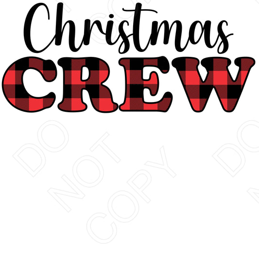 DTF Transfer - Christmas Crew (Checkered)  Family Matching Pyjamas