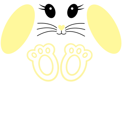 UV-DTF Transfer - Easter Bunny Details